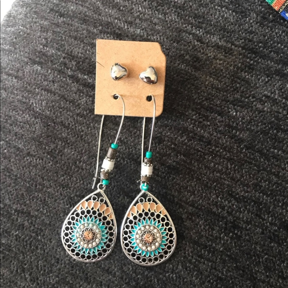 Tear drop style earrings